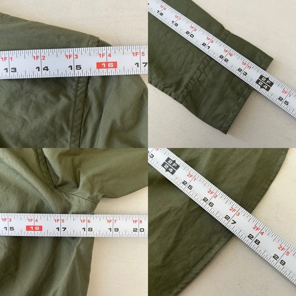 GAP Women’s Perfect Shirt Long Sleeve Cotton Button Down Cactus Green XS NWT - Picture 15 of 16